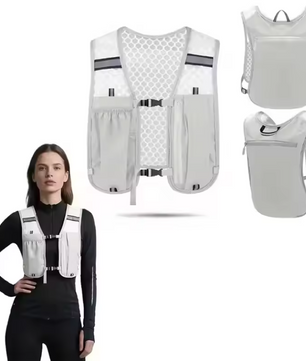 Hardloopvest met Waterfleshouder – Lichtgewicht Hydratatievest met Telefoonvak en Reflectie