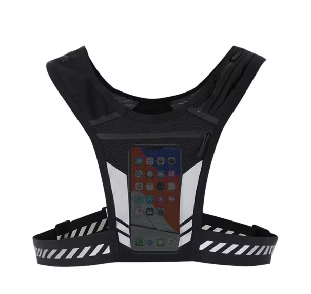 Hardloopvest met Telefoonhouder – Ademend Reflecterend Sportvest voor Hardlopen en Fietsen