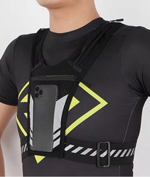 Hardloopvest met Telefoonhouder – Ademend Reflecterend Sportvest voor Hardlopen en Fietsen