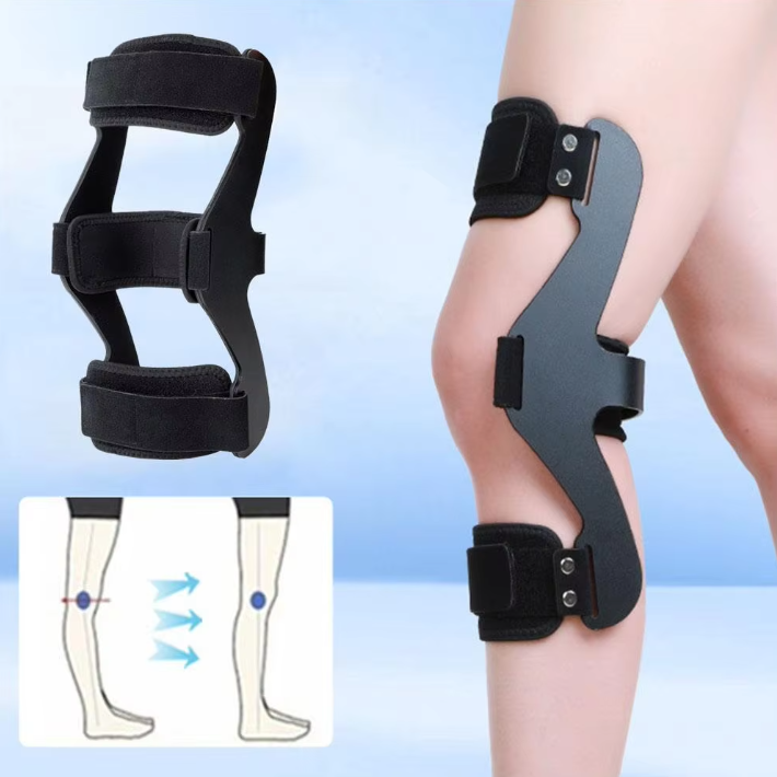 Knie Hyperextensie Brace – Verstelbare Knieorthese met Ondersteuning en Fixatie