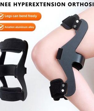 Knie Hyperextensie Brace – Verstelbare Knieorthese met Ondersteuning en Fixatie