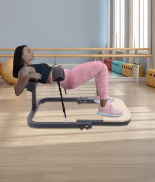 Hip Thrust Machine – Opvouwbare Glute Trainer met Weerstandsbanden en Voetplatform