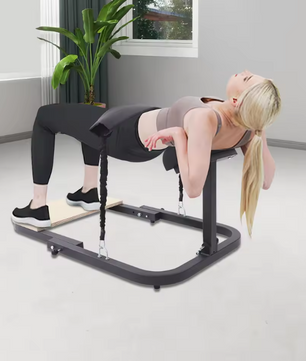 Hip Thrust Machine – Opvouwbare Glute Trainer met Weerstandsbanden en Voetplatform