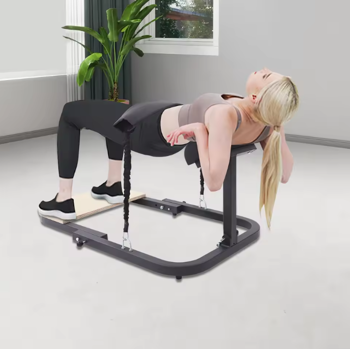 Hip Thrust Machine – Opvouwbare Glute Trainer met Weerstandsbanden en Voetplatform