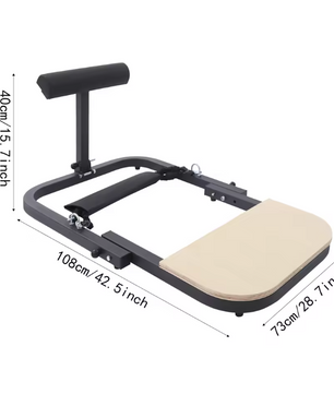 Hip Thrust Machine – Opvouwbare Glute Trainer met Weerstandsbanden en Voetplatform