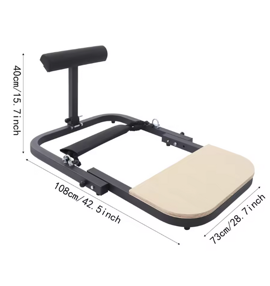 Hip Thrust Machine – Opvouwbare Glute Trainer met Weerstandsbanden en Voetplatform