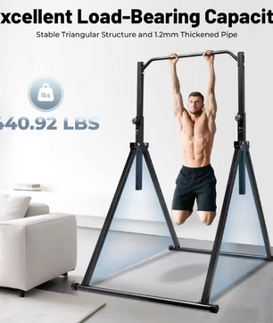 Driehoekig Optrekstation – Verstelbare Pull-Up Bar van Koolstofstaal voor Thuisfitness