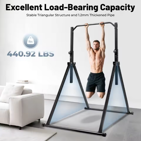 Driehoekig Optrekstation – Verstelbare Pull-Up Bar van Koolstofstaal voor Thuisfitness