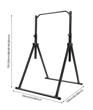 Driehoekig Optrekstation – Verstelbare Pull-Up Bar van Koolstofstaal voor Thuisfitness