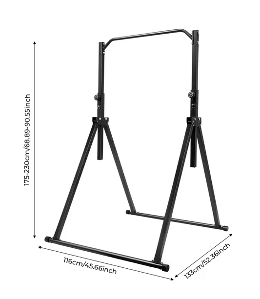 Driehoekig Optrekstation – Verstelbare Pull-Up Bar van Koolstofstaal voor Thuisfitness