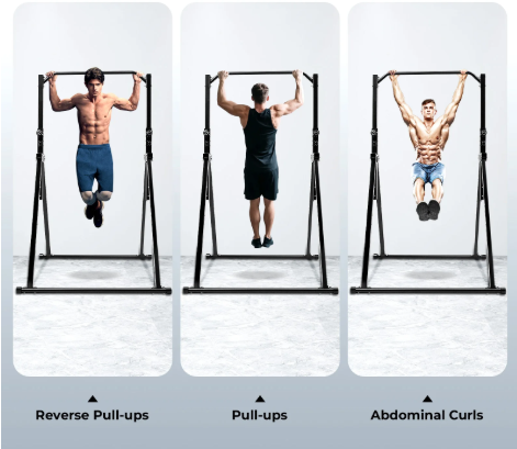 Driehoekig Optrekstation – Verstelbare Pull-Up Bar van Koolstofstaal voor Thuisfitness