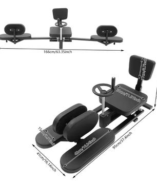 Beenstretcher 0–210° – Verstelbare Split Machine met Zitkussen en Rugleuning