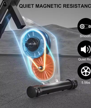 Opvouwbare Hometrainer – 8 Weerstanden met LCD Display en Hartslagsensoren