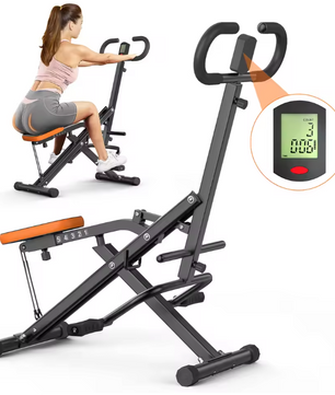 Squat Machine – Opvouwbare Fitness Trainer met Weerstandsbanden en LCD Display