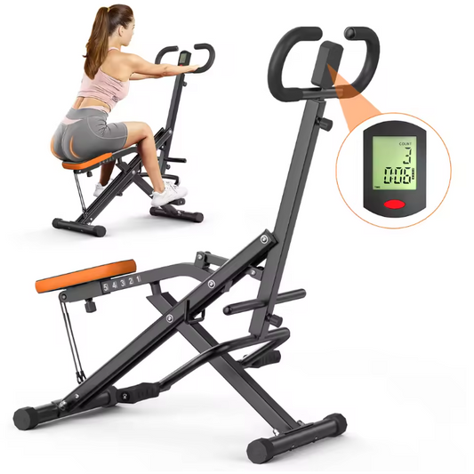 Squat Machine – Opvouwbare Fitness Trainer met Weerstandsbanden en LCD Display
