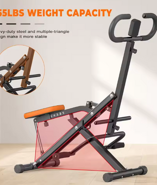 Squat Machine – Opvouwbare Fitness Trainer met Weerstandsbanden en LCD Display