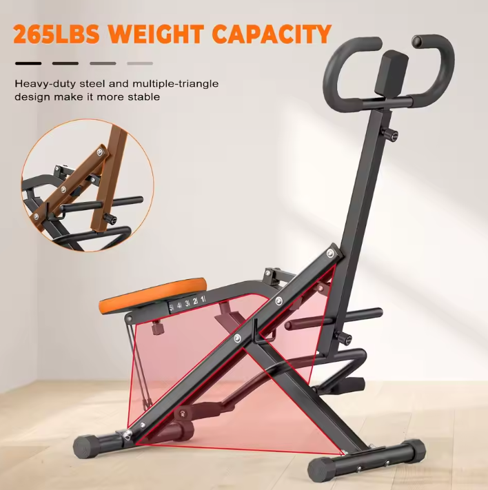 Squat Machine – Opvouwbare Fitness Trainer met Weerstandsbanden en LCD Display