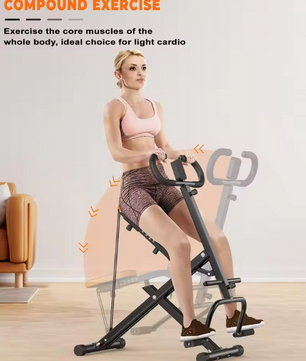 Squat Machine – Opvouwbare Fitness Trainer met Weerstandsbanden en LCD Display