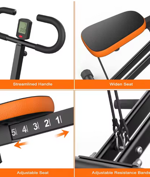 Squat Machine – Opvouwbare Fitness Trainer met Weerstandsbanden en LCD Display