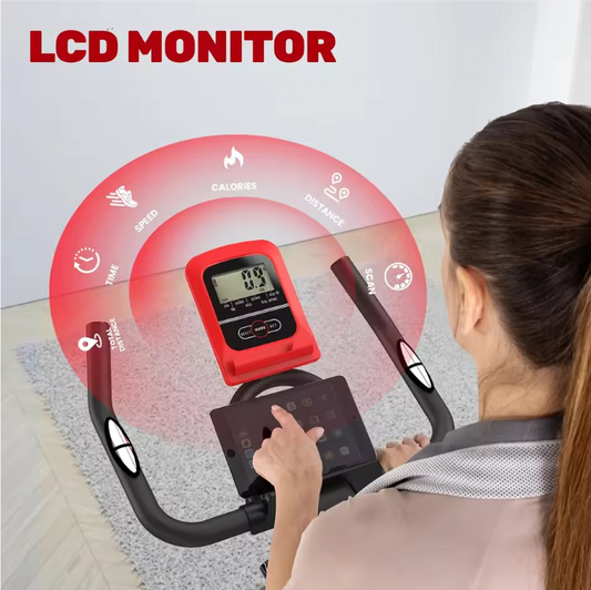 Spinningfiets Indoor – Hometrainer met 6KG Vliegwiel, Magnetische Weerstand en Hartslagmeter