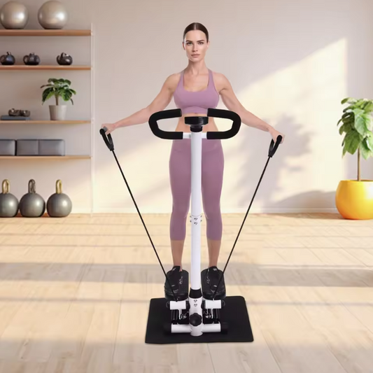 Fitness Stepper met Weerstandsbanden – Up-Down Swing Stepper met LCD Monitor