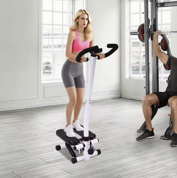 Fitness Stepper met Weerstandsbanden – Up-Down Swing Stepper met LCD Monitor