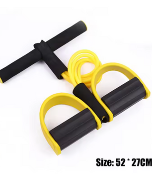 Weerstandsband Trainer met Pedalen – 4 Elastische Trekkoorden voor Full Body Workout