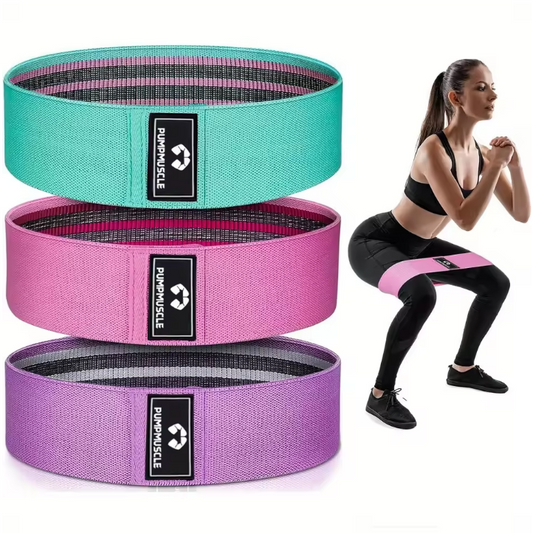 Weerstandsbanden Set van Stof – 3 Niveaus Stretchbanden voor Benen en Glutes Training