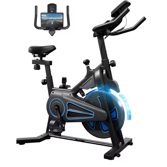 Spinningfiets Hometrainer met 6KG Vliegwiel – Stille Magnetische Weerstand en LCD Display
