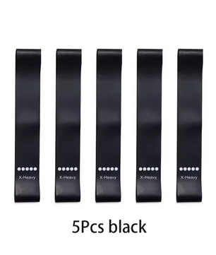 Weerstandsbanden Set – 5 Niveaus Elastische Fitness Lussen voor Krachttraining