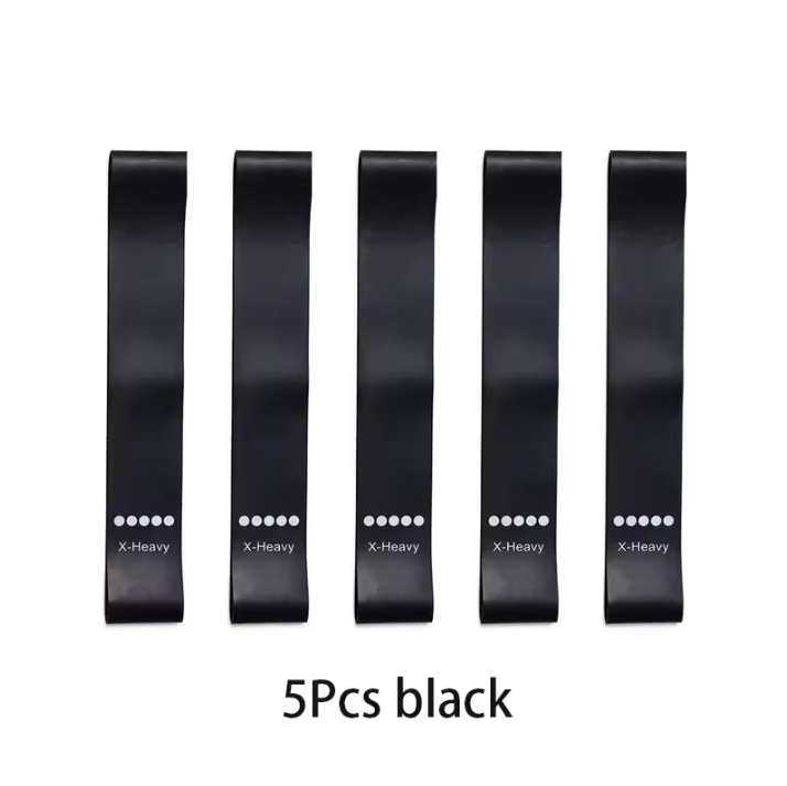 Weerstandsbanden Set – 5 Niveaus Elastische Fitness Lussen voor Krachttraining