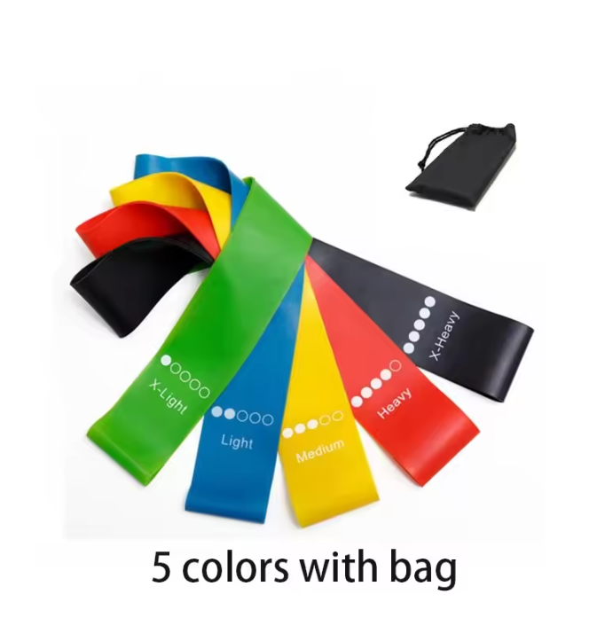 Weerstandsbanden Set – 5 Niveaus Elastische Fitness Lussen voor Krachttraining