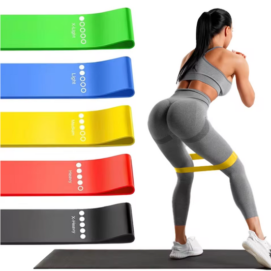 Weerstandsbanden Set – 5 Niveaus Elastische Fitness Lussen voor Krachttraining