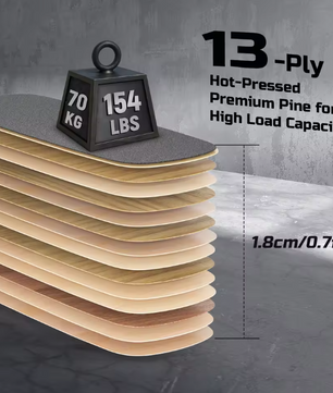 Balance Board met Roller – Houten Balans Trainer voor Core en Stabiliteit