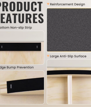 Houten Balansbord – Antislip Evenwichtsbord voor Core Training en Stabiliteit