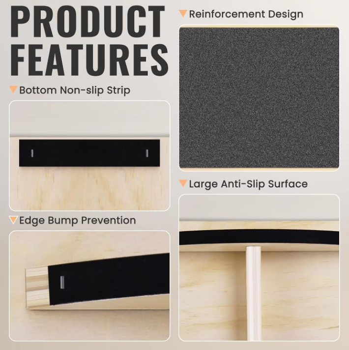 Houten Balansbord – Antislip Evenwichtsbord voor Core Training en Stabiliteit