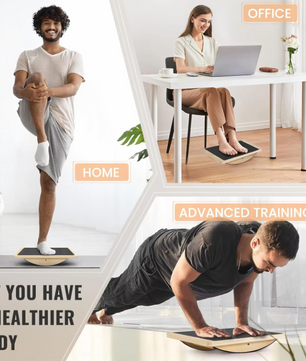 Houten Balansbord – Antislip Evenwichtsbord voor Core Training en Stabiliteit