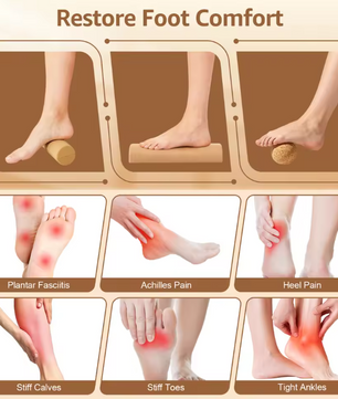 Kurk Balance Board – Voettrainer met Massagebal en Weerstandsbanden