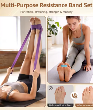 Kurk Balance Board – Voettrainer met Massagebal en Weerstandsbanden
