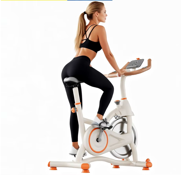 Smart Spinning Fiets met Magnetische Weerstand en Bluetooth – Fluisterstil Indoor Cycling met Hartslag- en Caloriemeting