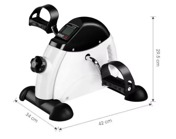 Mini Hometrainer Pedal Bike – Compacte Onder Tafel Fiets met LCD en Verstelbare Weerstand
