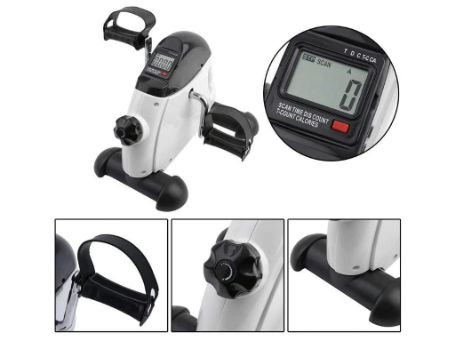 Mini Hometrainer Pedal Bike – Compacte Onder Tafel Fiets met LCD en Verstelbare Weerstand