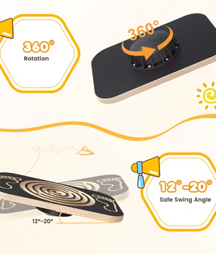 Houten Balansbord met Doolhof – Verstelbare Balans Trainer voor Core, Coördinatie en Fitness