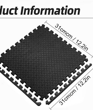 Set EVA Schuim Vloermatten met Puzzelverbinding – Antislip Fitness Tegels voor Gym en Bescherming