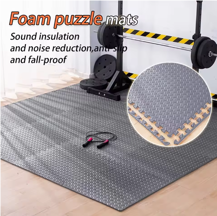 Set EVA Schuim Vloermatten met Puzzelverbinding – Antislip Fitness Tegels voor Gym en Bescherming