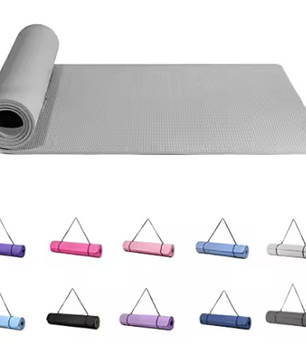 Yoga Mat TPE Antislip – 183×61 cm Fitness Mat met Draagriem en Extra Demping