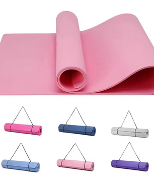 Yoga Mat TPE Antislip – 183×61 cm Fitness Mat met Draagriem en Extra Demping