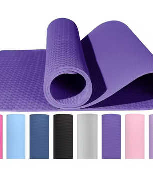 Yoga Mat TPE Antislip – 183×61 cm Fitness Mat met Draagriem en Extra Demping