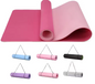Yoga Mat TPE Antislip – 183×61 cm Fitness Mat met Draagriem en Extra Demping