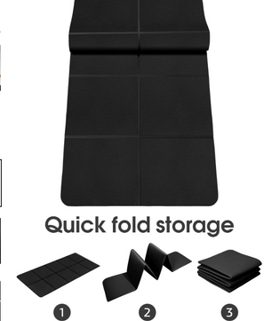 Opvouwbare Yoga Mat TPE – Draagbare Antislip Fitness Mat voor Thuis en Reizen